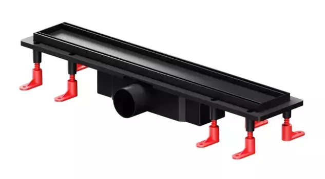 Душевой лоток «Am.Pm» PrimeFlow 500 W02SC-U11-050-04BM универсальный затвор Tile боковой выпуск чёрный матовый/под плитку