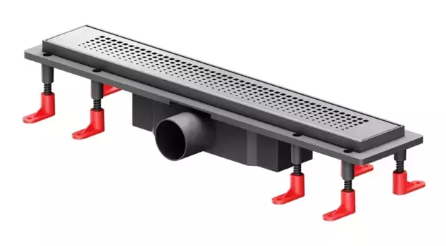 Душевой лоток «Am.Pm» PrimeFlow 500 W02SC-P11-050-01SB универсальный затвор Cut Gradient боковой выпуск матовая сталь