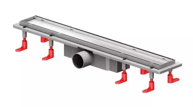 Душевой лоток «Am.Pm» PrimeFlow 600 W02SC-U11-060-04SB универсальный затвор Tile боковой выпуск матовая сталь/под плитку
