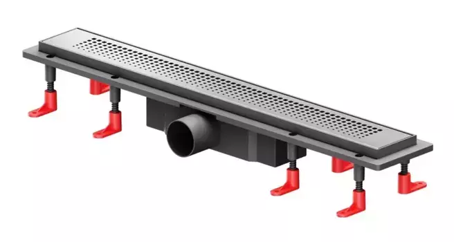 Душевой лоток «Am.Pm» PrimeFlow 600 W02SC-P11-060-01SB универсальный затвор Cut Gradient боковой выпуск матовая сталь