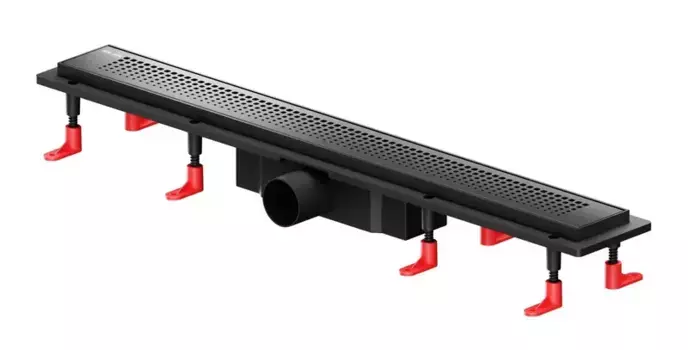 Душевой лоток «Am.Pm» PrimeFlow 700 W02SC-P11-070-01BM универсальный затвор Cut Gradient боковой выпуск чёрный матовый