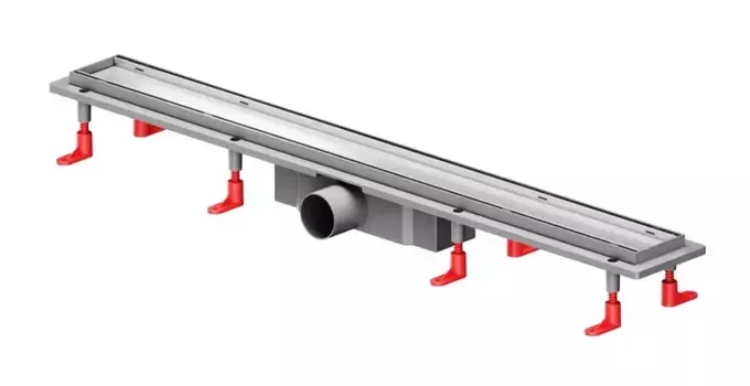 Душевой лоток «Am.Pm» PrimeFlow 800 W02SC-U11-080-04SB универсальный затвор Tile боковой выпуск матовая сталь/под плитку