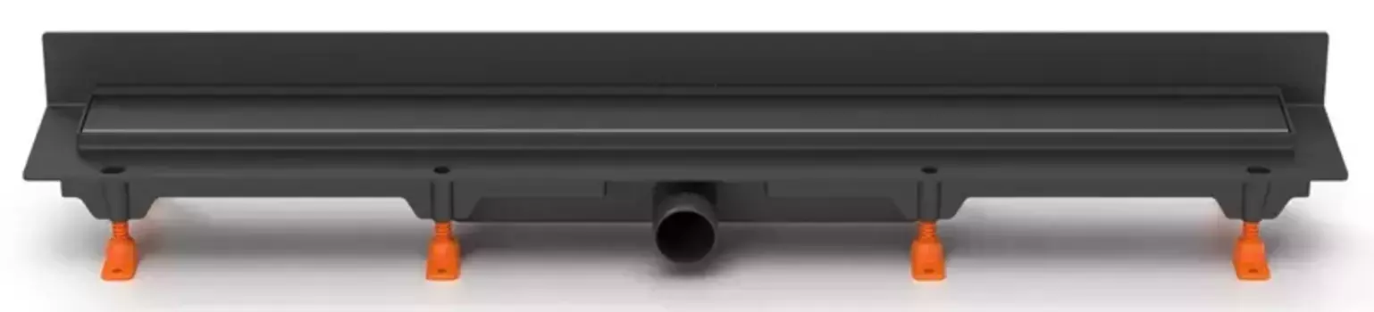 Душевой лоток «Azario» Klasik AZ CH 75/40 KC2 боковой выпуск чёрный