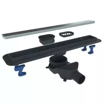 Душевой лоток «Belbagno» Luce 70 BB-LD-LUCE-70-CR боковой выпуск матовый хром/под плитку