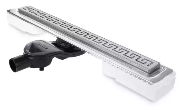 Душевой лоток «Berges Wasserhaus» B1 Antik 800 боковой выпуск матовый хром