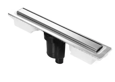 Душевой лоток «Berges Wasserhaus» B1 Keramik 600 вертикальный выпуск матовый хром/под плитку