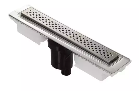 Душевой лоток «Berges Wasserhaus» C1 Brise 300 вертикальный выпуск матовый хром