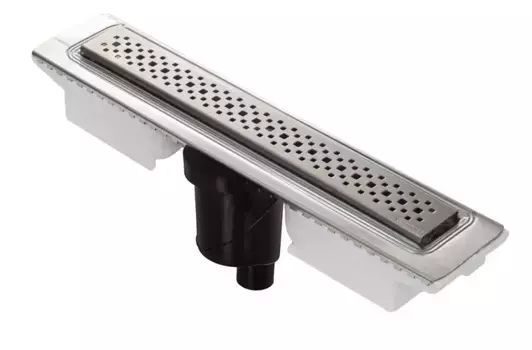 Душевой лоток «Berges Wasserhaus» C1 Brise 400 вертикальный выпуск матовый хром