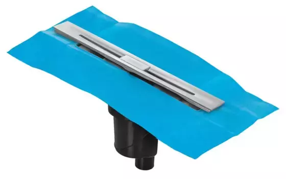 Душевой лоток «Berges Wasserhaus» Simpel 600 вертикальный выпуск матовый хром