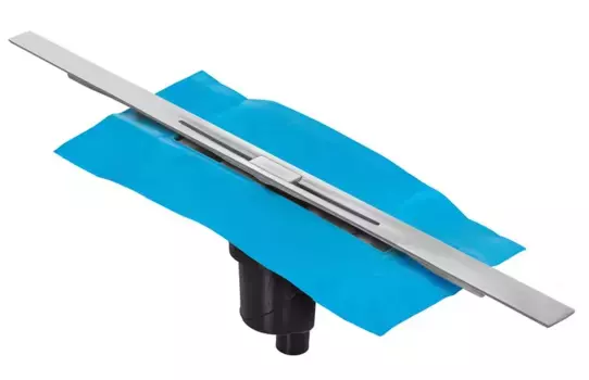 Душевой лоток «Berges Wasserhaus» Simpel 800 вертикальный выпуск матовый хром