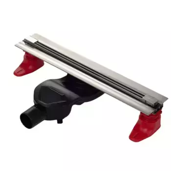 Душевой лоток «Berges Wasserhaus» Super Slim 400 боковой выпуск хром