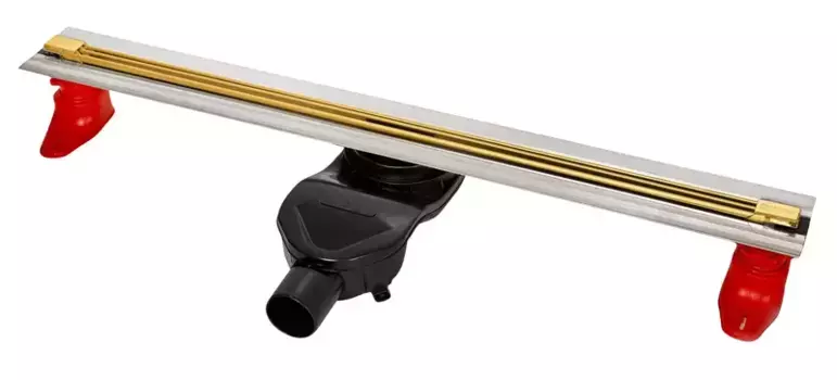 Душевой лоток «Berges Wasserhaus» Super Slim 800 боковой выпуск золото