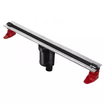 Душевой лоток «Berges Wasserhaus» Super Slim 800 095054 вертикальный выпуск чёрный матовый