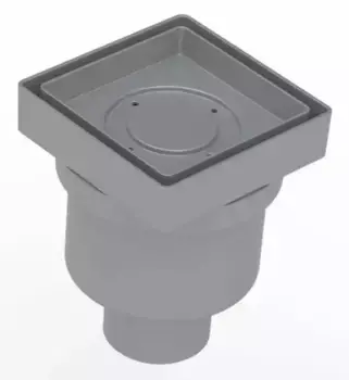 Душевой лоток «Berges Wasserhaus» Trend Keramik 100*100 093003 вертикальный выпуск под плитку