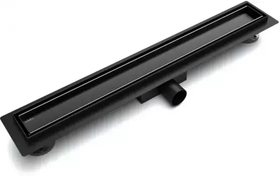 Душевой лоток «Esbano» Meta ESTRMETTILE60MB боковой выпуск чёрный матовый/под плитку