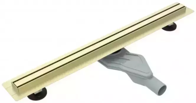 Душевой лоток «Esbano» Slim Side-80см боковой выпуск золото матовое