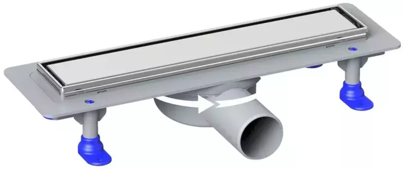 Душевой лоток «Loranto» Prime Skala Legal 600 4027.TY050K.060.1 боковой выпуск под плитку