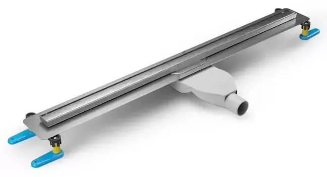 Душевой лоток «New Trendy» Visio Slim 60 см. OL-0086 боковой выпуск матовый хром