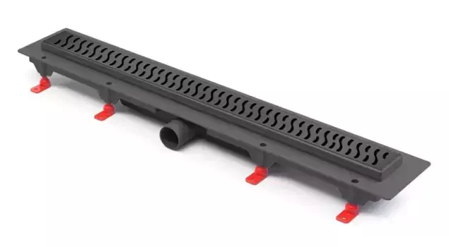 Душевой лоток «Paini» Harmony 850 CH850HC боковой выпуск чёрный матовый