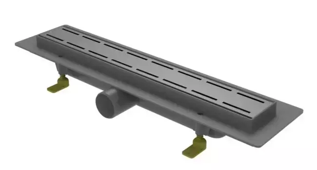 Душевой лоток «Paini» Line 450 мм D40 CH450LC боковой выпуск черный матовый