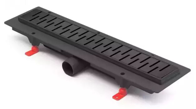 Душевой лоток «Paini» Medium 550 CH550MC боковой выпуск чёрный матовый