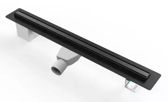 Душевой лоток «Paini» Slim Line 800 мм D50 CH800SLC боковой выпуск черный матовый