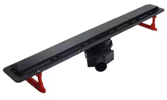 Душевой лоток «Pestan» Confluo Frameless Line 550 13701203 боковой выпуск Black Glass