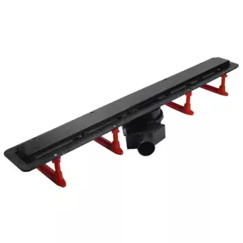 Душевой лоток «Pestan» Confluo Frameless Line 850 13701322 боковой выпуск матовый черный/под плитку