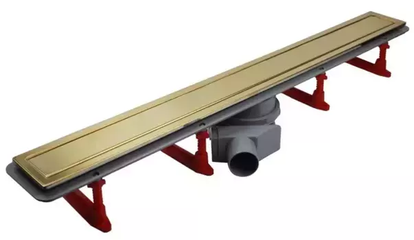 Душевой лоток «Pestan» Confluo Premium Line 850 13100055 боковой выпуск Gold/под плитку