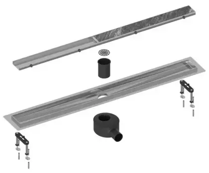 Душевой лоток «Timo» Drain System 600 DS230206/00 боковой выпуск под плитку/хром