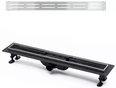 Душевой лоток «Timo» SP10-DG10 70см с порогами из нерж. стали SP10700-DG10700 боковой выпуск нержавеющая сталь