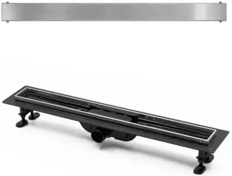 Душевой лоток «Timo» SP10-PG10 60см с порогами из нерж. стали SP10600-PG10600 боковой выпуск нержавеющая сталь