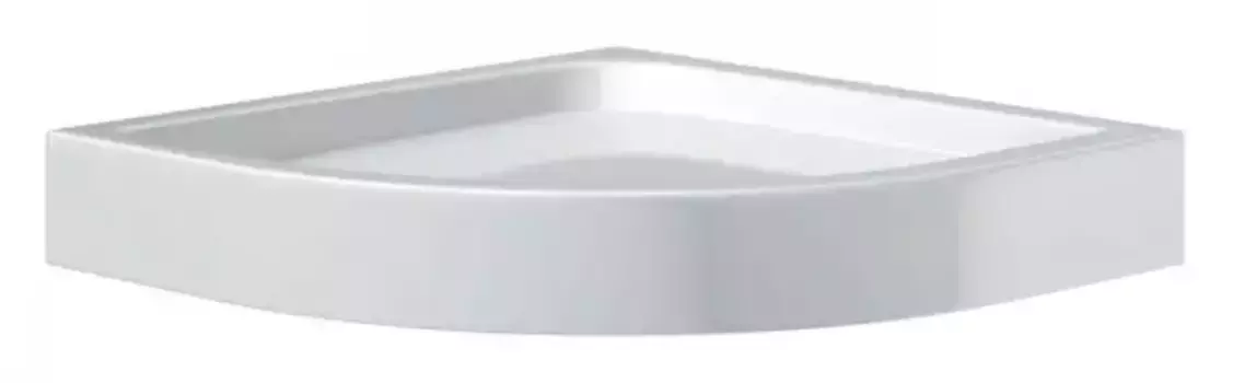 Душевой поддон «Am.Pm» Gem W90T-401-090W 90/90 низкий акриловый четверть круга белый с сифоном