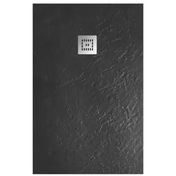 Душевой поддон «Belbagno» TRAY-MR-UNO-AH-120/90-35-NERO низкий из литьевого мрамора прямоугольный без сифона чёрный