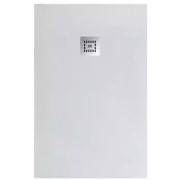 Душевой поддон «Belbagno» TRAY-MR-UNO-AH-180/80-35-W низкий из литьевого мрамора прямоугольный без сифона белый