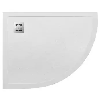 Душевой поддон «Belbagno» TRAY-MR-UNO-RH-120/80-550-35-W-L низкий из литьевого мрамора прямоугольно-асимметричный без сифона белый левый