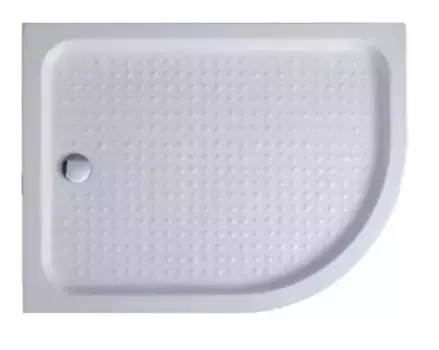 Душевой поддон «Cezares» TRAY-A-RH-120/80-550-15-W-L с сифоном низкий акриловый прямоугольно-асимметричный левый