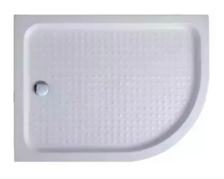 Душевой поддон «Cezares» TRAY-A-RH-120/90-550-15-W-L с сифоном низкий акриловый прямоугольно-асимметричный левый
