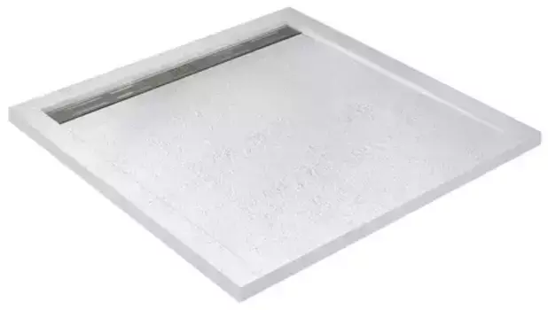 Душевой поддон «Cezares» TRAY-AS-AH-100/90-30-W 100/90 низкий из литьевого мрамора прямоугольный без сифона белый