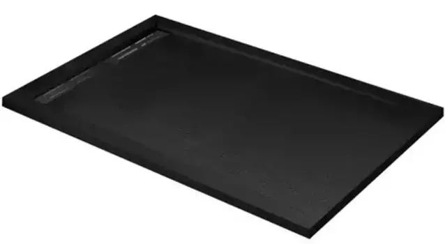 Душевой поддон «Cezares» TRAY-AS-AH-120/90-30-NERO 120/90 низкий из литьевого мрамора прямоугольный без сифона чёрный матовый