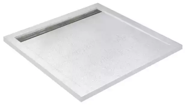 Душевой поддон «Cezares» TRAY-AS-AH-90/80-30-W 90/80 низкий из литьевого мрамора прямоугольный без сифона белый