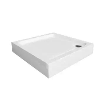 Душевой поддон «Iddis» Optima Home 90/90 низкий акриловый квадратный белый с сифоном