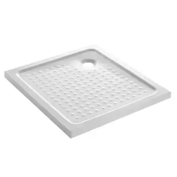 Душевой поддон «Loranto» CS-15056 100/100 низкий акриловый квадратный белый с сифоном