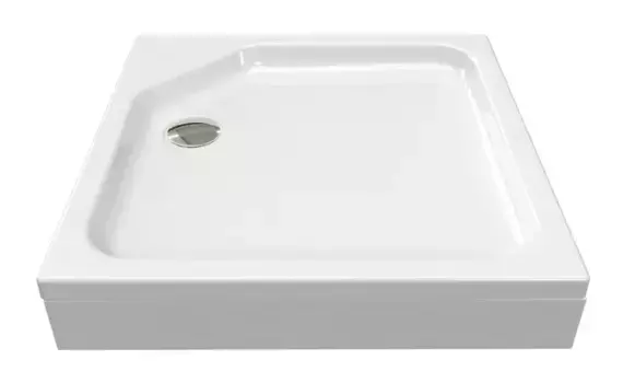 Душевой поддон «Niagara» Nova 80/80 средний акриловый квадратный белый с сифоном