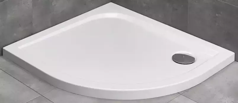 Душевой поддон «Radaway» Delos E 90/80 низкий акриловый прямоугольно-асимметричный левый без сифона