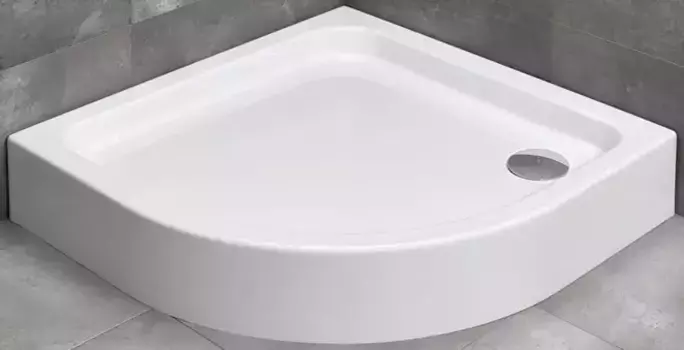 Душевой поддон «Radaway» Siros A Compact 80/80 низкий акриловый четверть круга без сифона