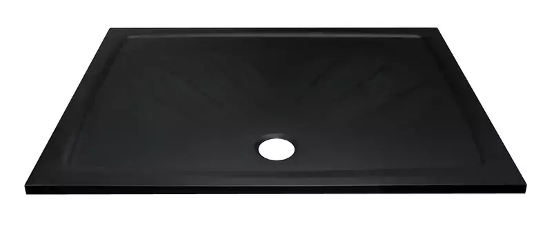 Душевой поддон «Ravak» Gigant Pro 120/80 низкий из литьевого мрамора прямоугольный чёрный матовый
