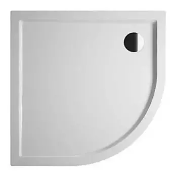 Душевой поддон «Riho» Zurich 280 90/90 низкий акриловый четверть круга белый без сифона