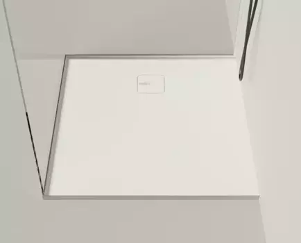 Душевой поддон «Salini» Oasi 120324M 100/100 низкий из литьевого мрамора квадратный с сифоном белый матовый