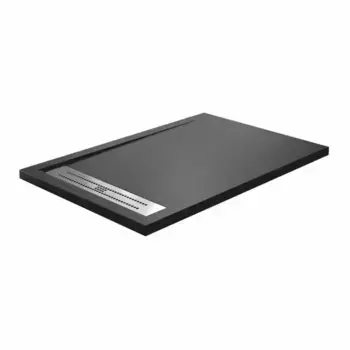 Душевой поддон «WasserKRAFT» Abens 20T06 120/80 низкий из литьевого мрамора прямоугольный чёрный матовый
